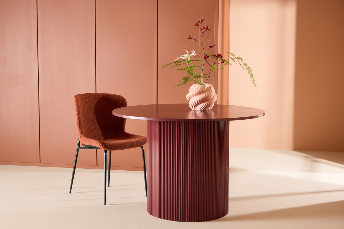Lenox rundt spisebord - Ø110 cm - bordeaux - billede 18