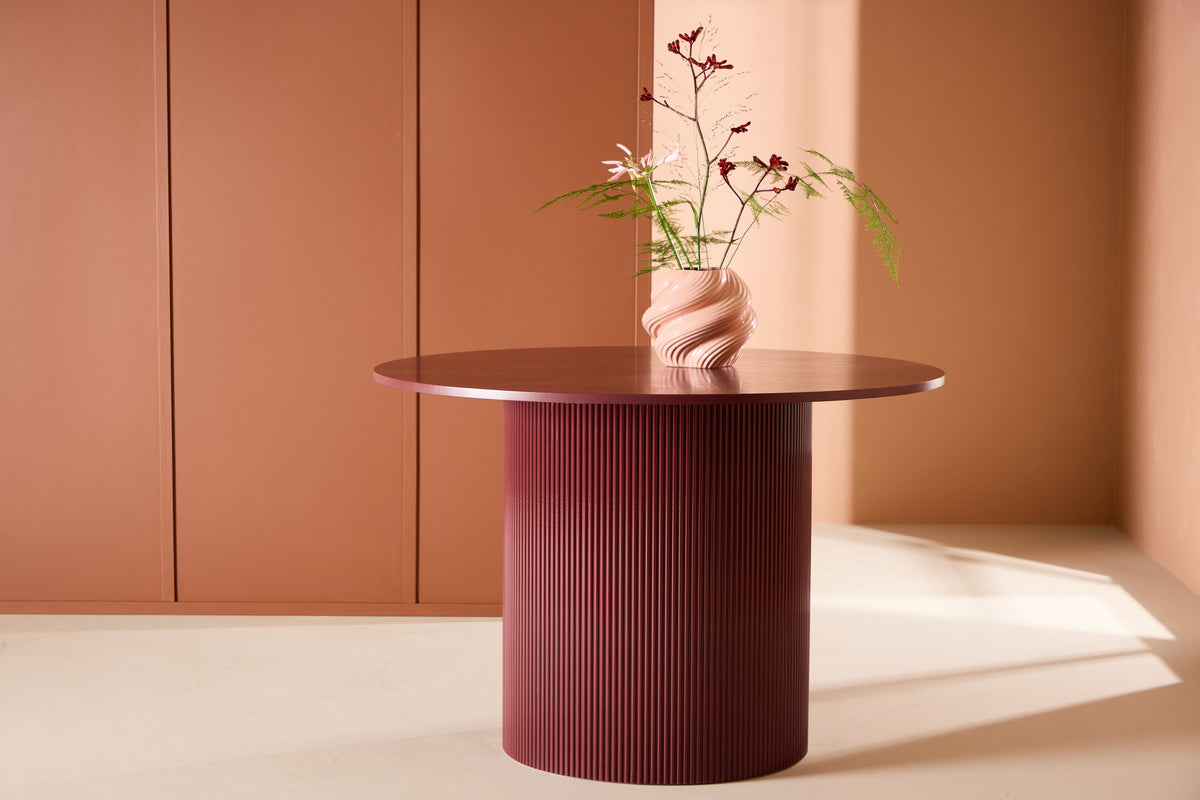 Lenox rundt spisebord - Ø110 cm - bordeaux - billede 13
