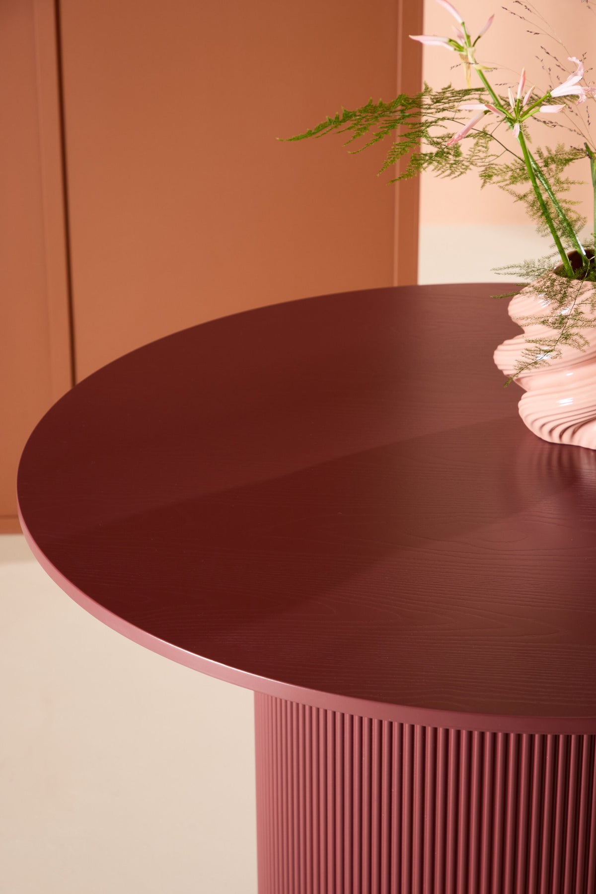 Lenox rundt spisebord - Ø110 cm - bordeaux - billede 21