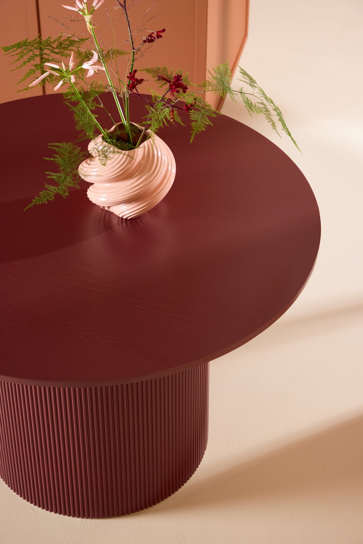 Lenox rundt spisebord - Ø110 cm - bordeaux - billede 22