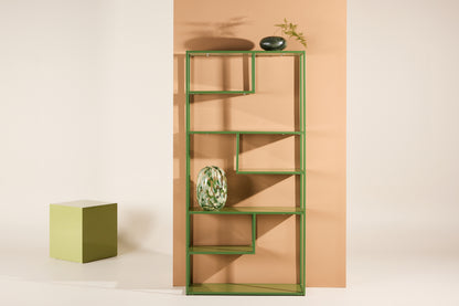 Staal Reol 80 x 26 x 164 Grøn