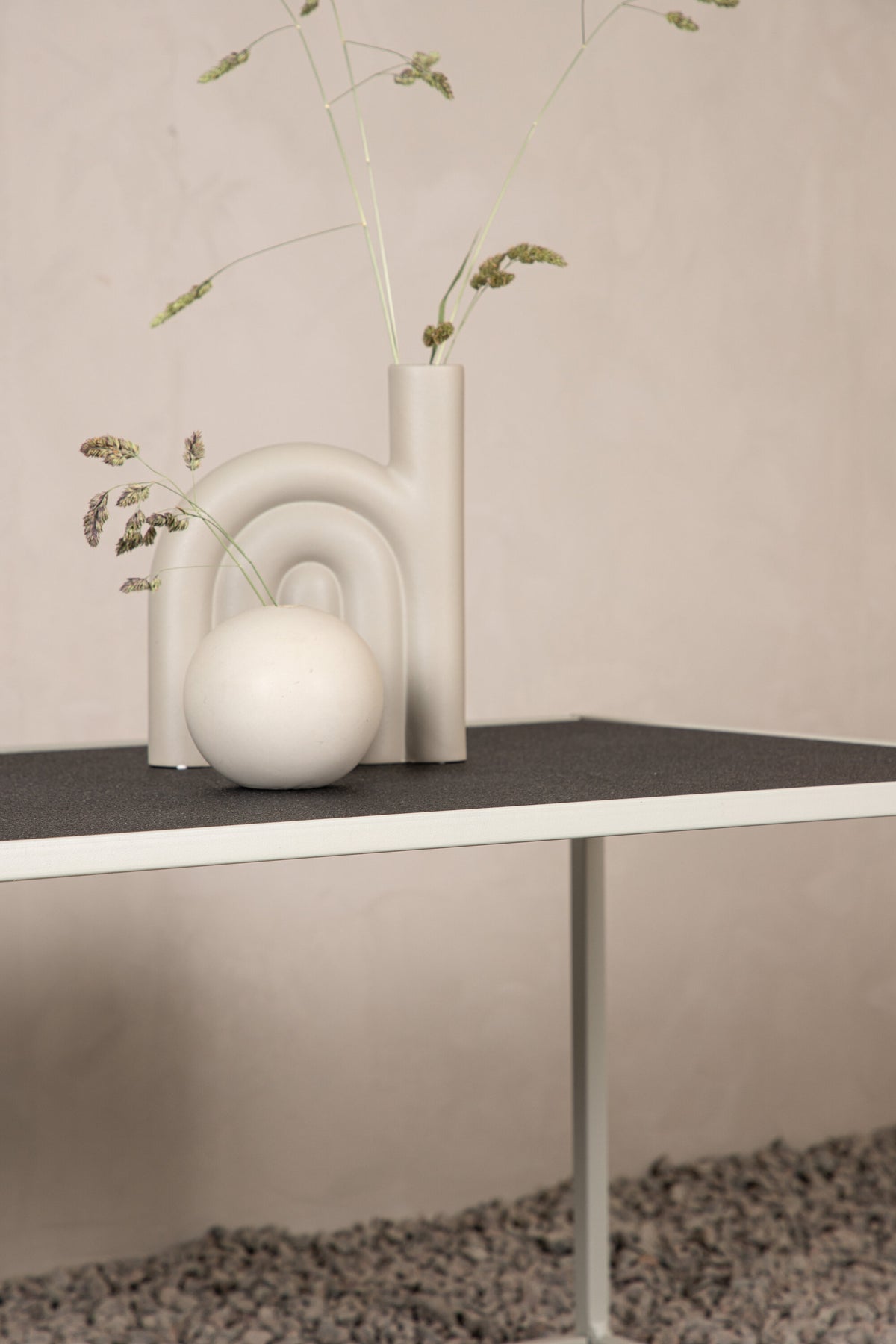 Siaton sofabord - 110 × 60 cm - beige, grå - billede 18