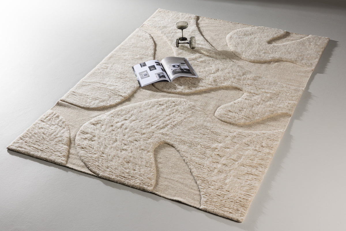 Boone gulvtæppe - 230 × 160 cm - beige - billede 3