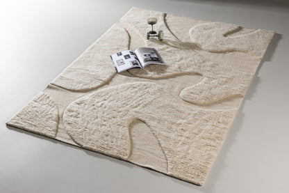 Boone gulvtæppe - 230 × 160 cm - beige - billede 3