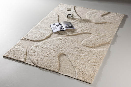 Boone gulvtæppe - 230 × 160 cm - beige - billede 3