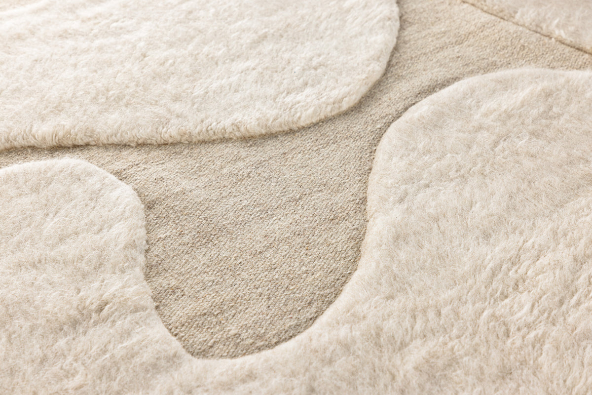 Boone gulvtæppe - 230 × 160 cm - beige - billede 4