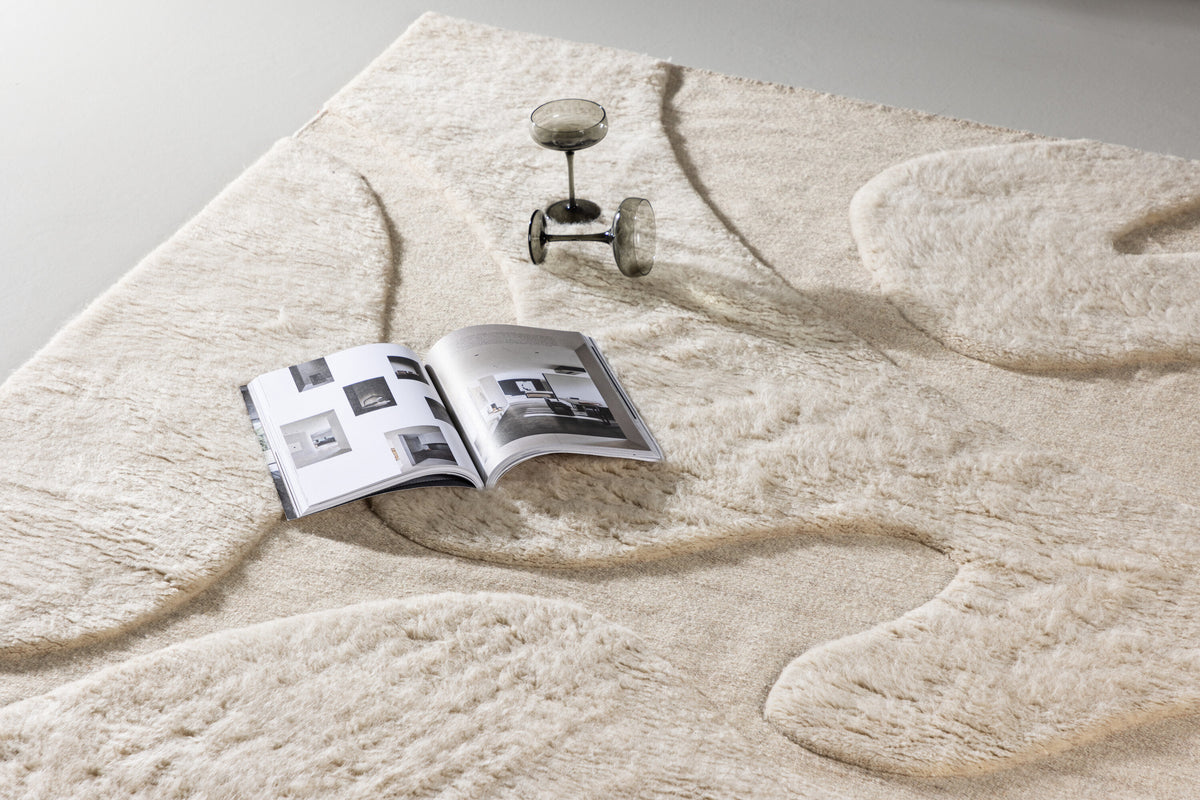 Boone gulvtæppe - 230 × 160 cm - beige - billede 5