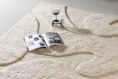 Boone gulvtæppe - 230 × 160 cm - beige - billede 5
