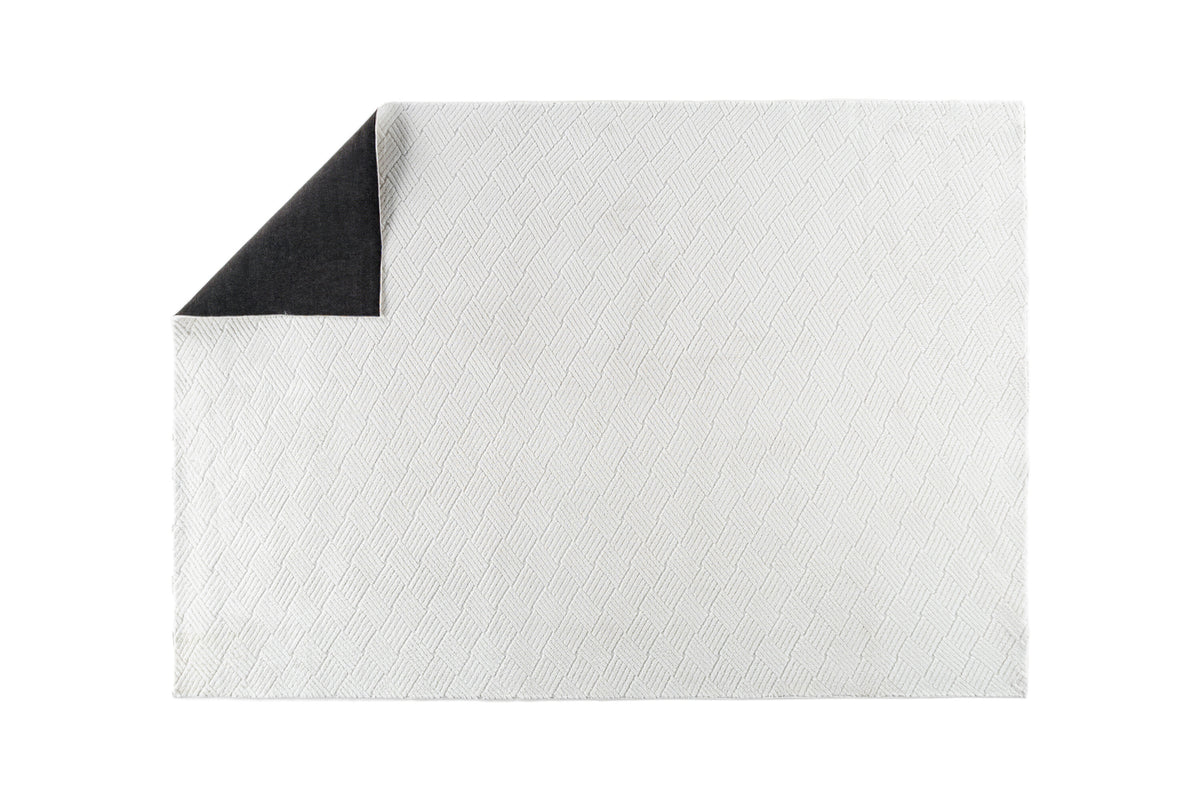 Todd gulvtæppe - 290 × 200 cm - hvid - billede 2