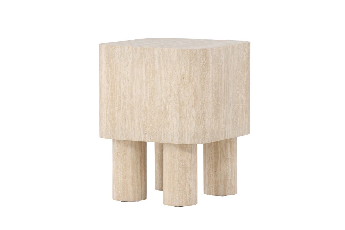Klirou sidebord - 40 × 40 cm - beige - billede 11