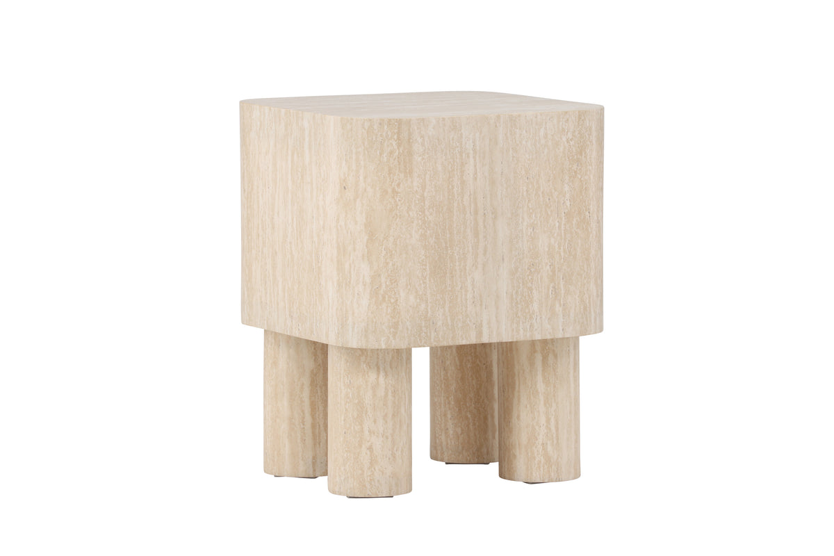 Klirou sidebord - 40 × 40 cm - beige - billede 12