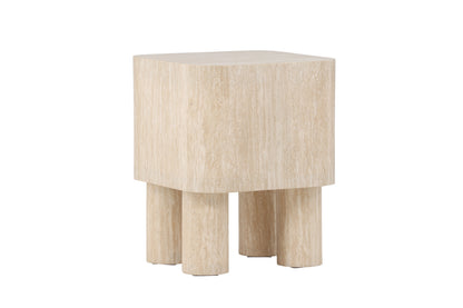 Klirou sidebord - 40 × 40 cm - beige - billede 12