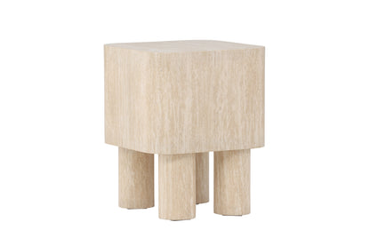 Klirou sidebord - 40 × 40 cm - beige - billede 3