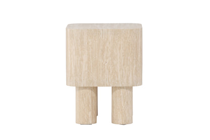 Klirou sidebord - 40 × 40 cm - beige - billede 4