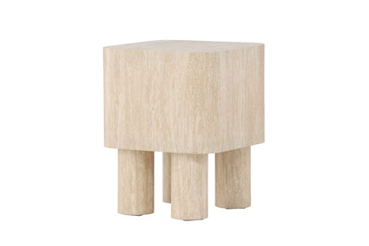 Klirou sidebord - 40 × 40 cm - beige - billede 5