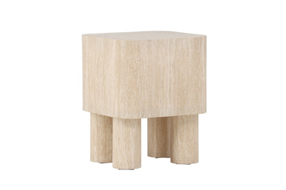Klirou sidebord - 40 × 40 cm - beige - billede 6