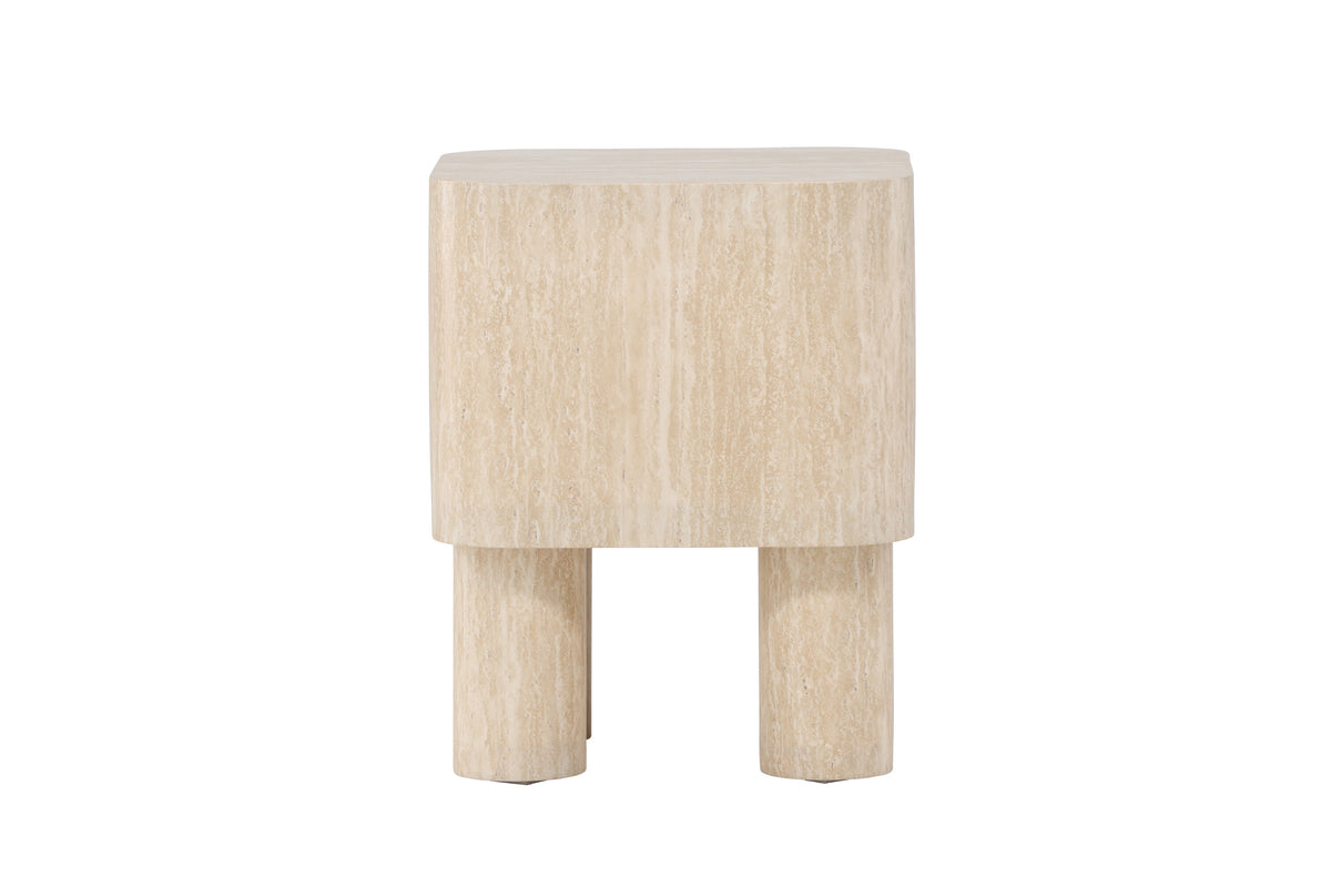 Klirou sidebord - 40 × 40 cm - beige - billede 7