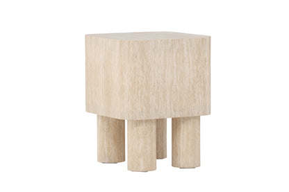 Klirou sidebord - 40 × 40 cm - beige - billede 9
