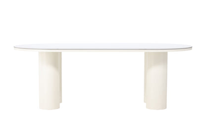 Havstenssund spisebord - 220 × 110 cm - hvid - billede 1
