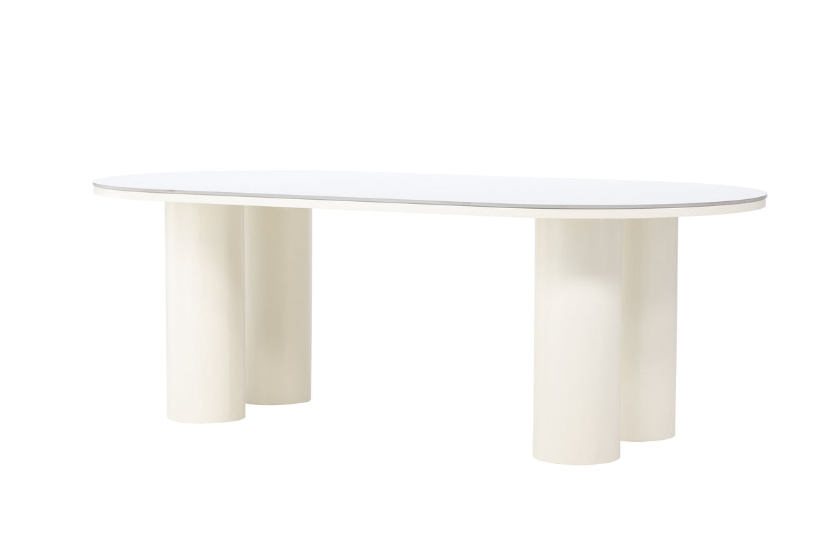 Havstenssund spisebord - 220 × 110 cm - hvid - billede 2
