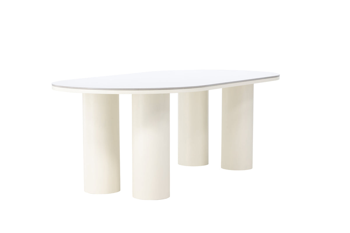 Havstenssund spisebord - 220 × 110 cm - hvid - billede 5