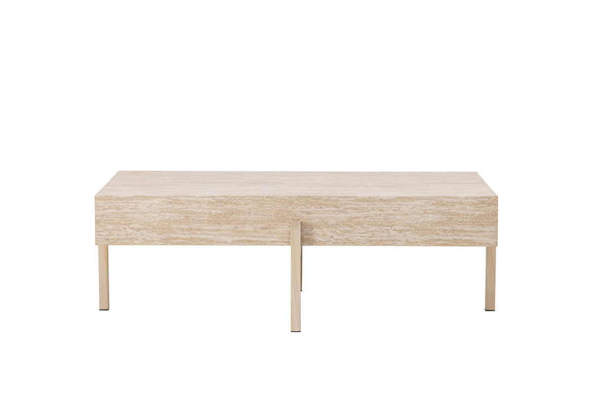 Vadholmen sofabord - 120 × 82 cm - hvidpigmenteret - billede 1