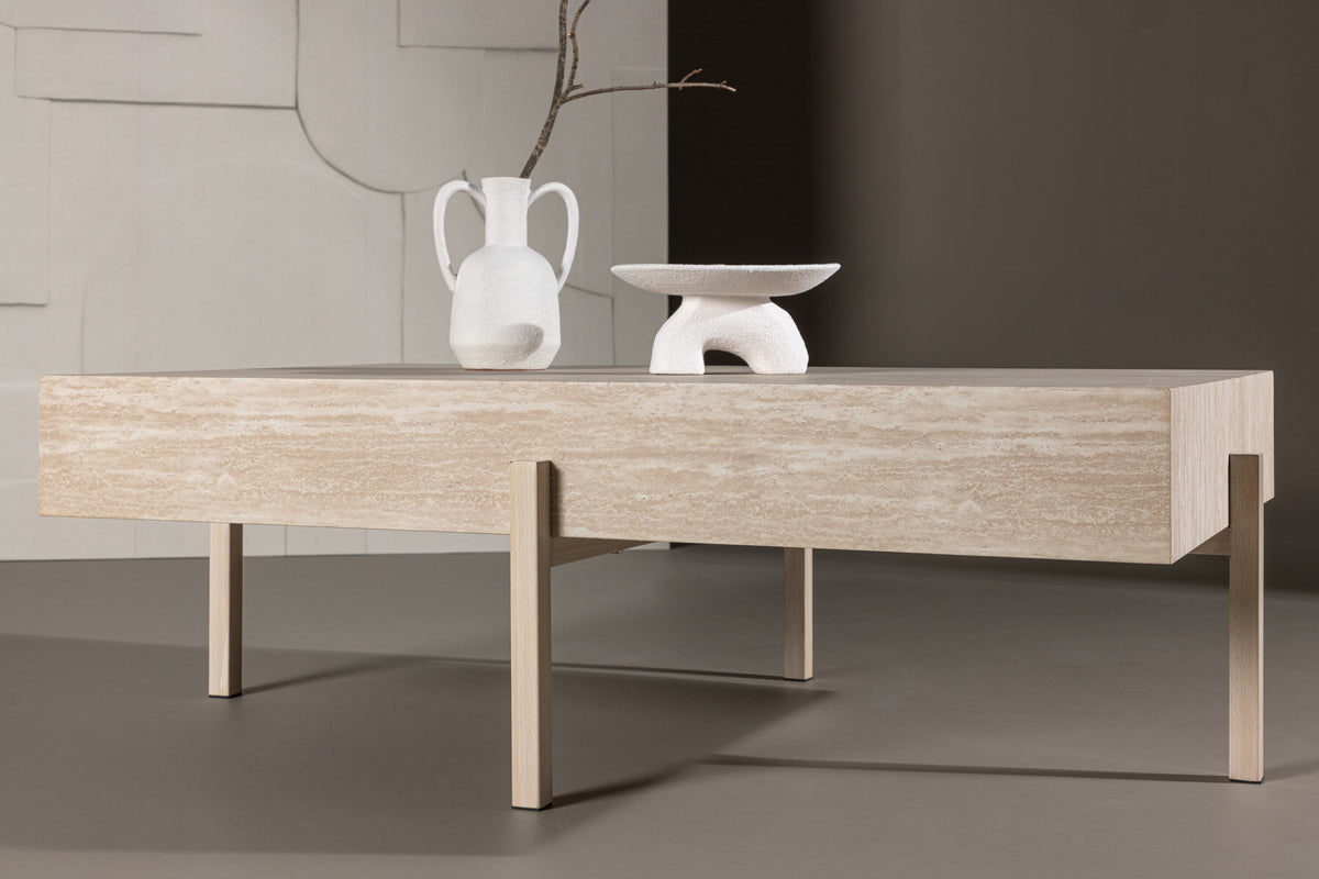 Vadholmen sofabord - 120 × 82 cm - hvidpigmenteret - billede 14