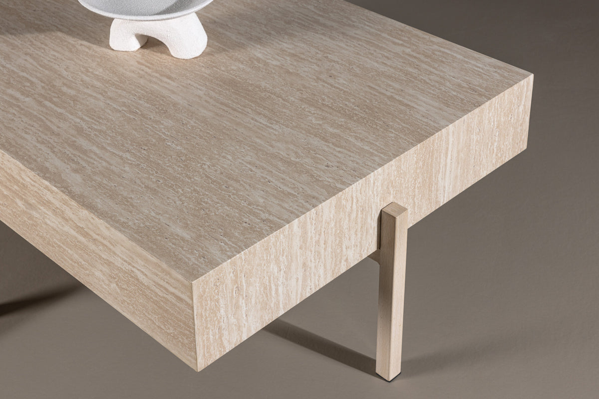 Vadholmen sofabord - 120 × 82 cm - hvidpigmenteret - billede 15