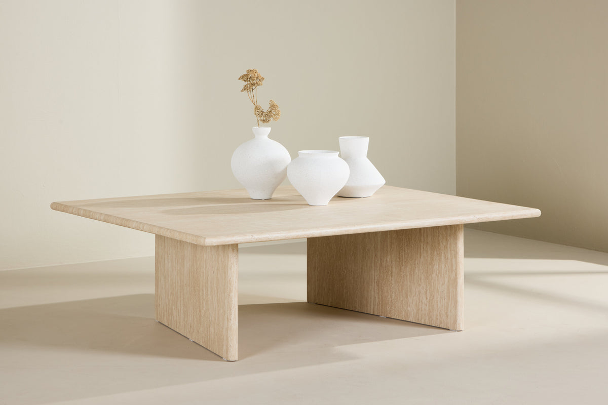 Skagen sofabord - 120 × 100 cm - beige - billede 13