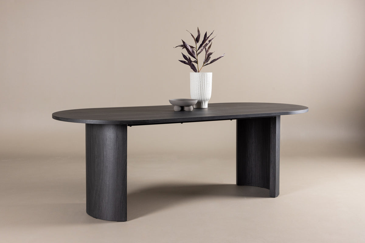 Grundsund spisebord - 220 × 100 cm - sort - billede 13