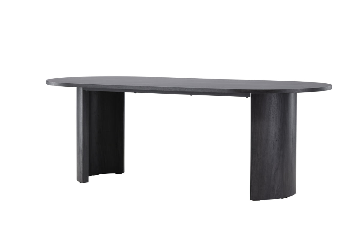 Grundsund spisebord - 220 × 100 cm - sort - billede 2