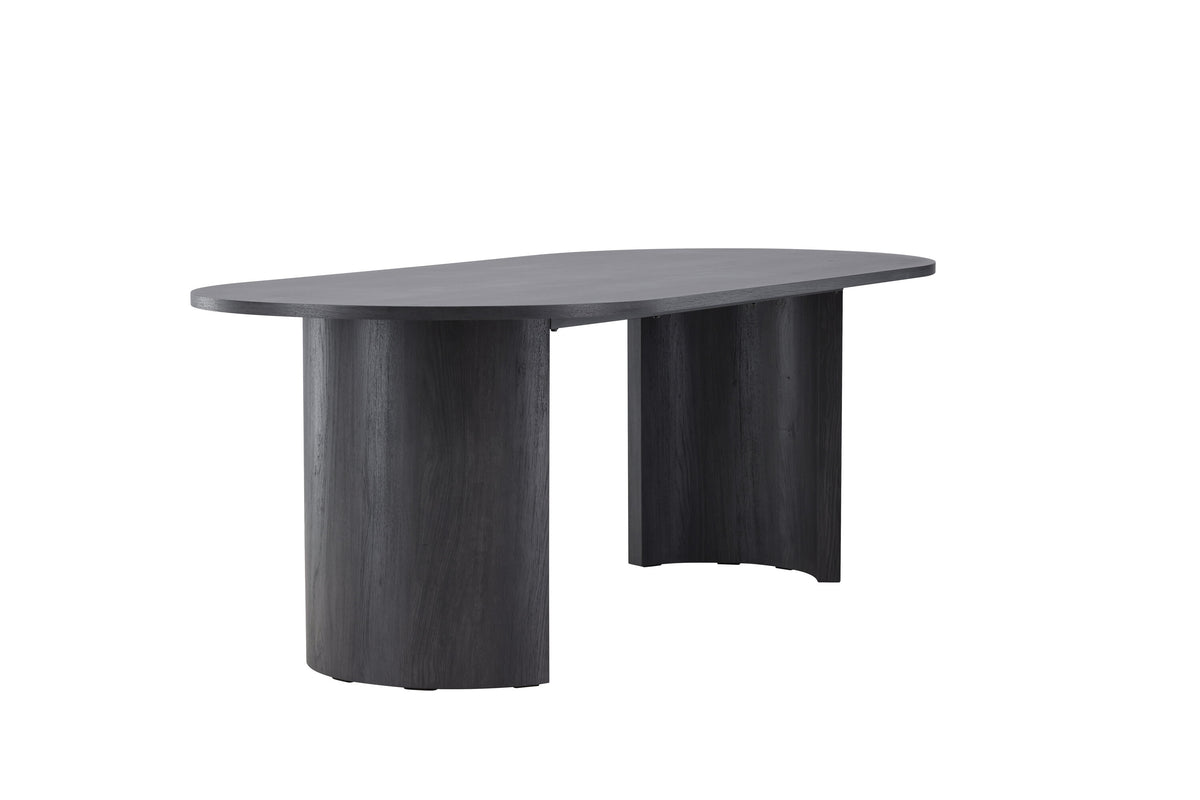 Grundsund spisebord - 220 × 100 cm - sort - billede 5
