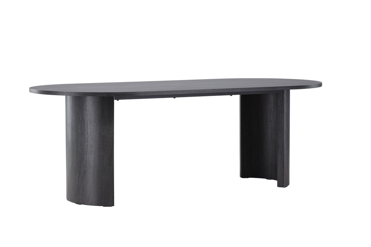 Grundsund spisebord - 220 × 100 cm - sort - billede 6