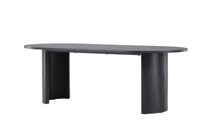 Grundsund spisebord - 220 × 100 cm - sort - billede 8