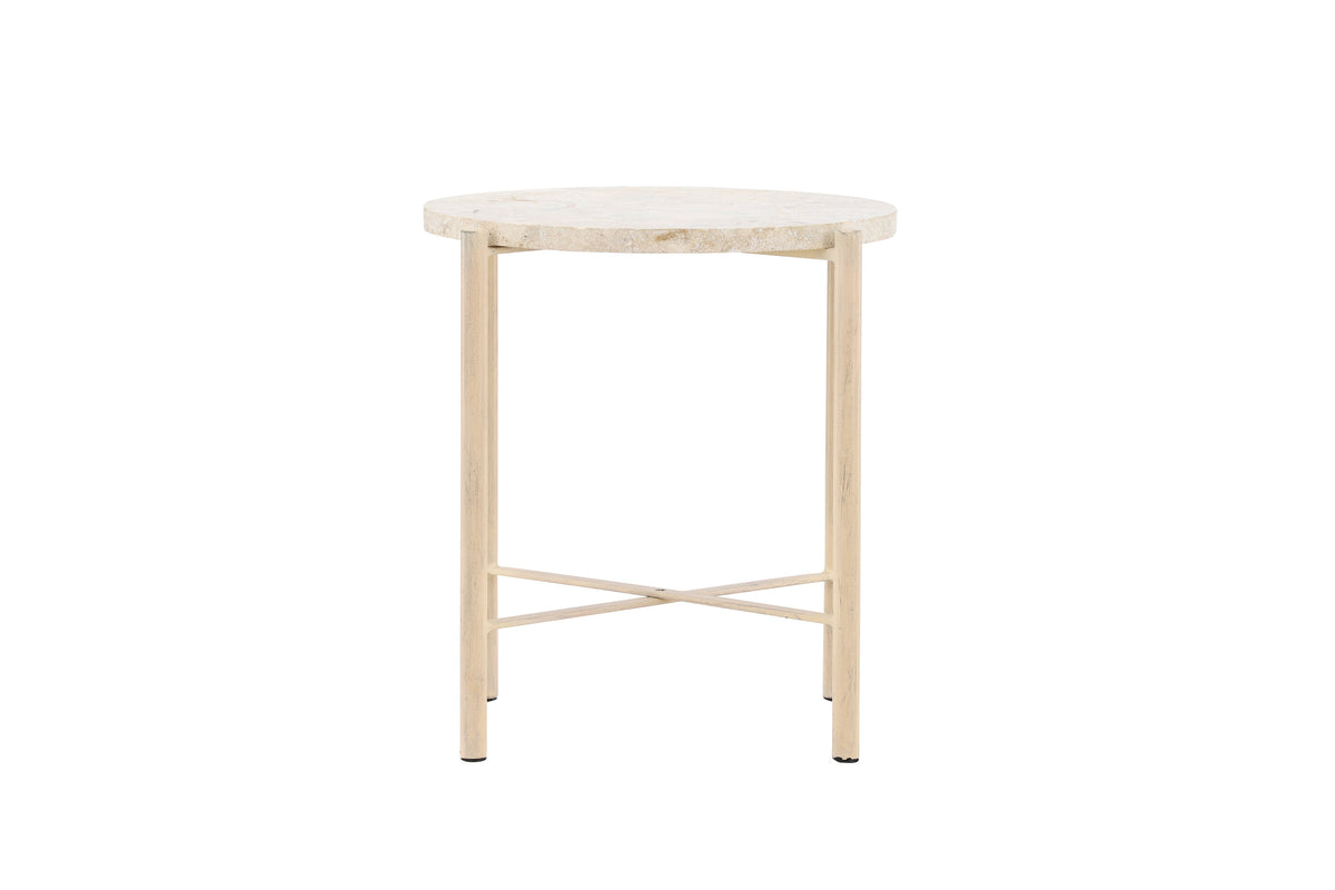 Sandhamn sofabord - Ø40 cm - beige - billede 1