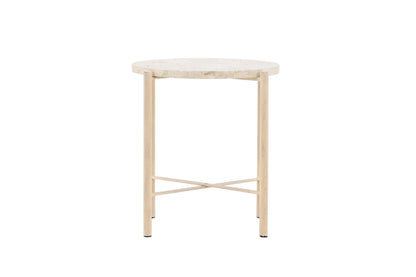 Sandhamn sofabord - Ø40 cm - beige - billede 1