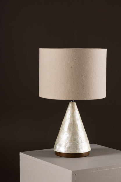 Donsö bordlampe - Ø35 cm - lysegrå, beige - billede 16