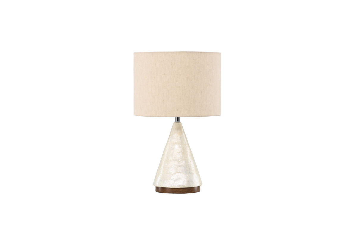 Donsö bordlampe - Ø35 cm - lysegrå, beige - billede 1