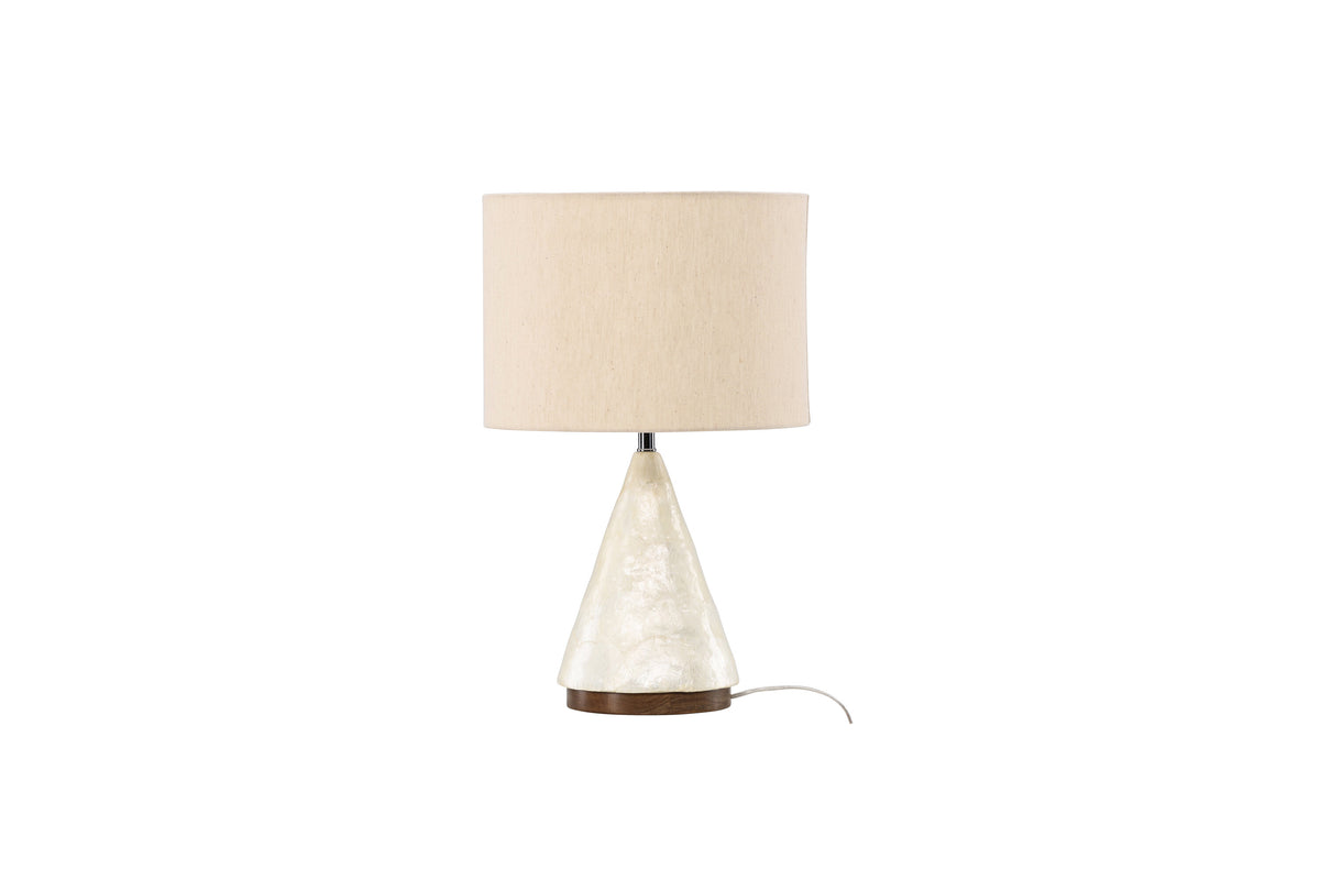 Donsö bordlampe - Ø35 cm - lysegrå, beige - billede 4
