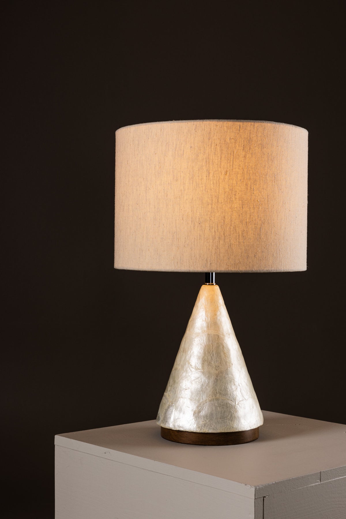 Donsö bordlampe - Ø35 cm - lysegrå, beige - billede 18