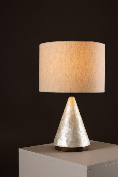 Donsö bordlampe - Ø35 cm - lysegrå, beige - billede 18