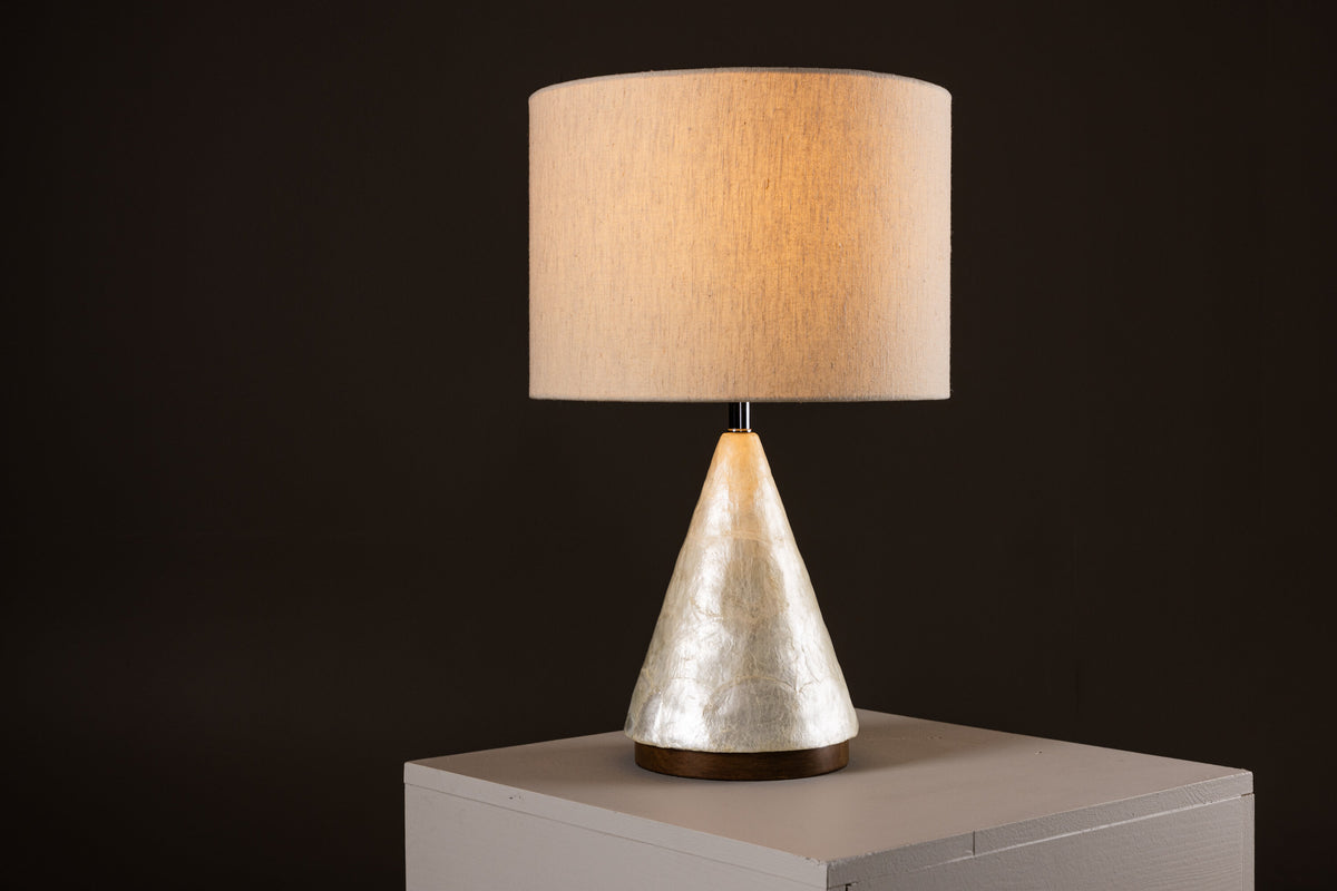 Donsö bordlampe - Ø35 cm - lysegrå, beige - billede 15