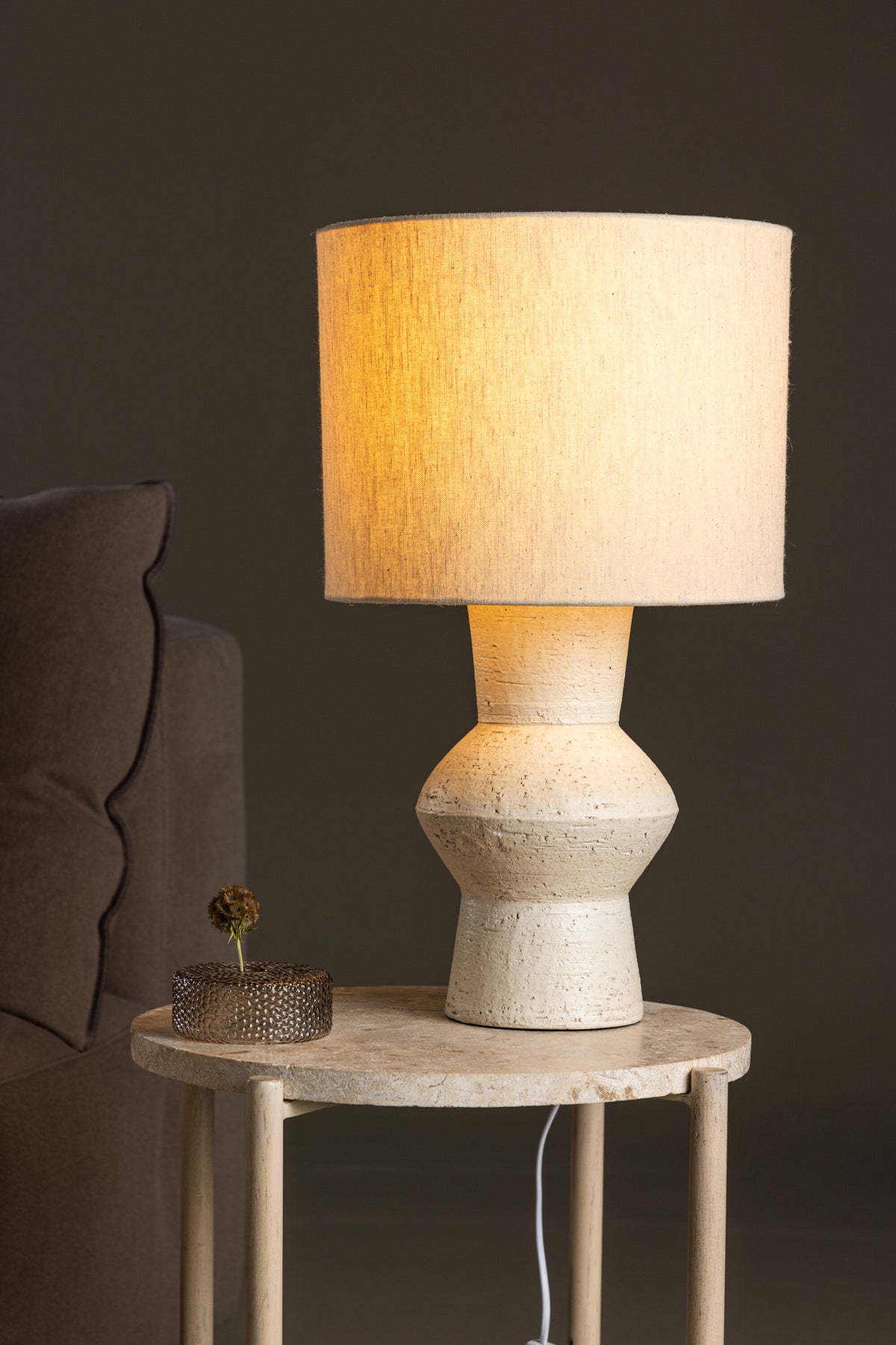 Valön bordlampe - Ø31 cm - elfenbensfarvet, beige - billede 19