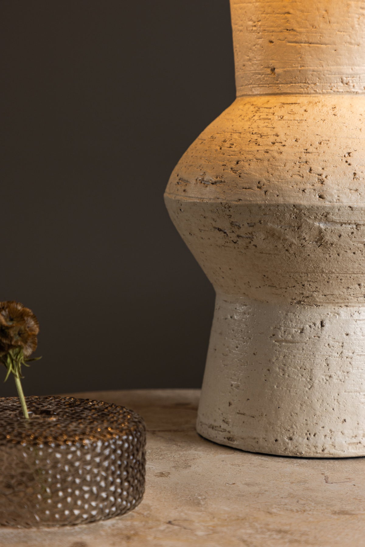 Valön bordlampe - Ø31 cm - elfenbensfarvet, beige - billede 20