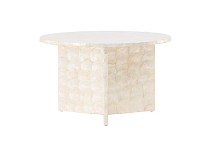 Smögen sofabord - Ø70 cm - beige - billede 1