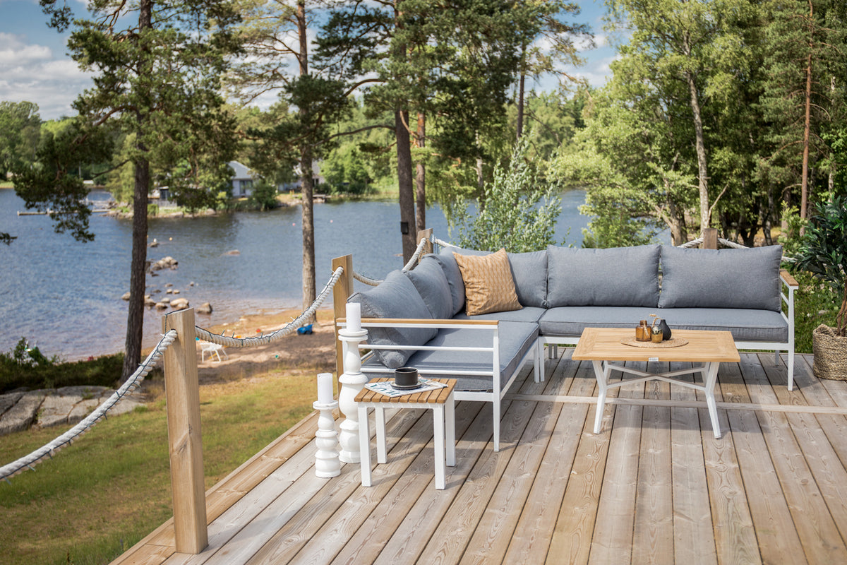 Mexico Hjørnesofasæt Naturgrå