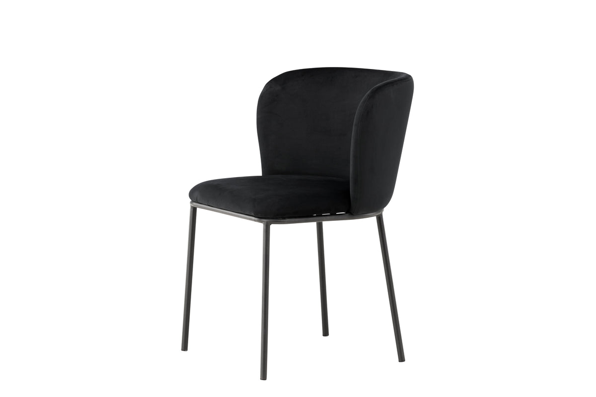 Edina spisebordsstole - sort - 2 stk. - billede 4