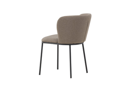 Edina spisebordsstole - sort, brun - 2 stk. - billede 6