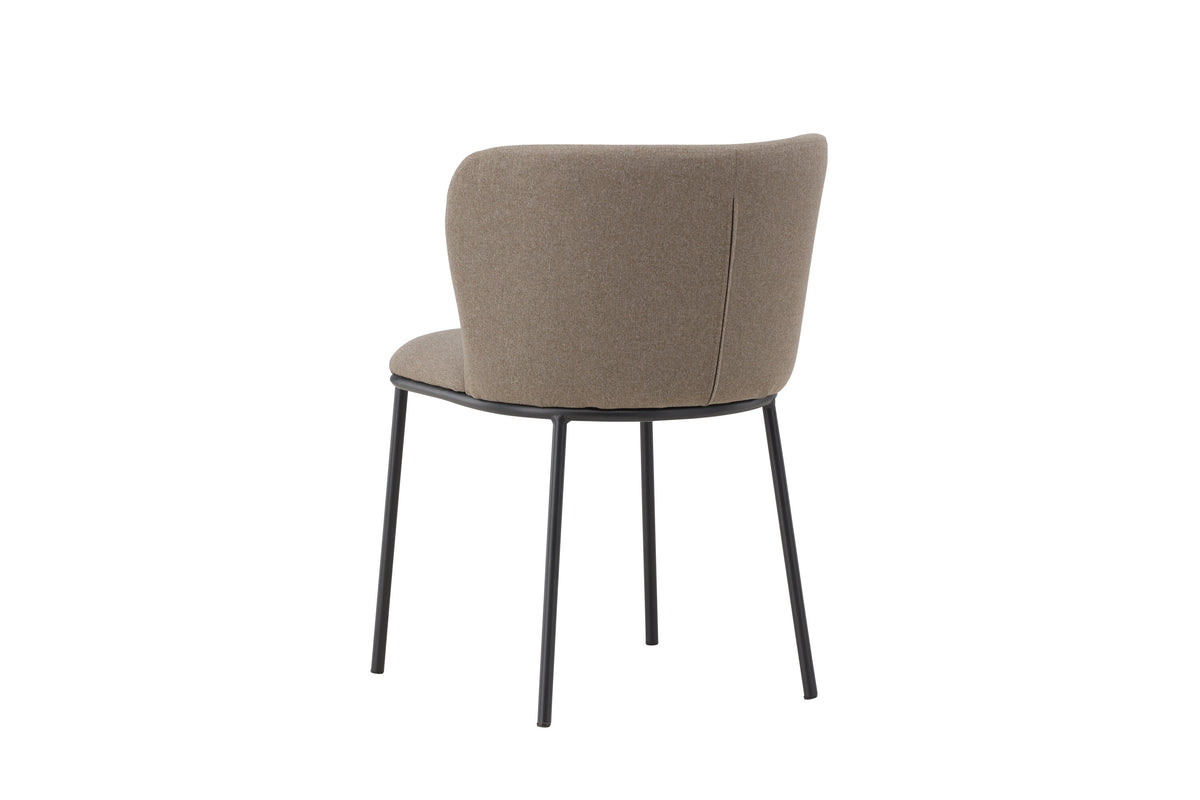 Edina spisebordsstole - sort, brun - 2 stk. - billede 7