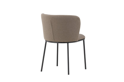 Edina spisebordsstole - sort, brun - 2 stk. - billede 9